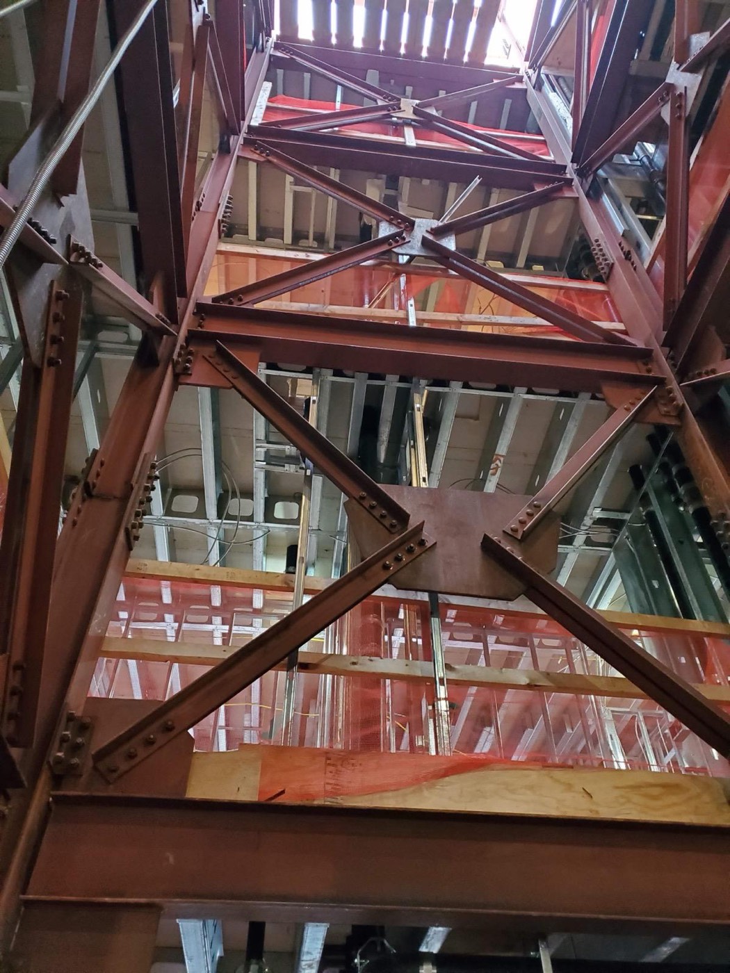 Braced steel frame